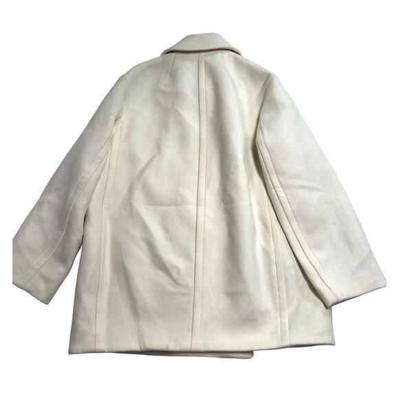 Mango SELECTION Double Breasted Virgin Wool Coat in Ecru - Picture 3 of 5